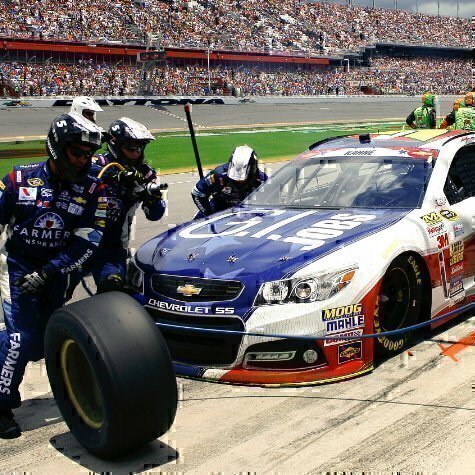 GI Jobs on the hood of Kasey Kayne's Nascar